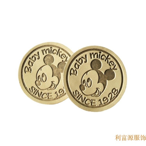 厂家直销PU皮皮标、仿真皮标